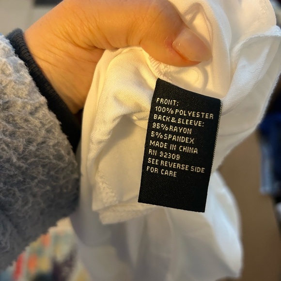 DG2 By Diane Gilman Classic White Layered Blouse - Picture 4 of 4